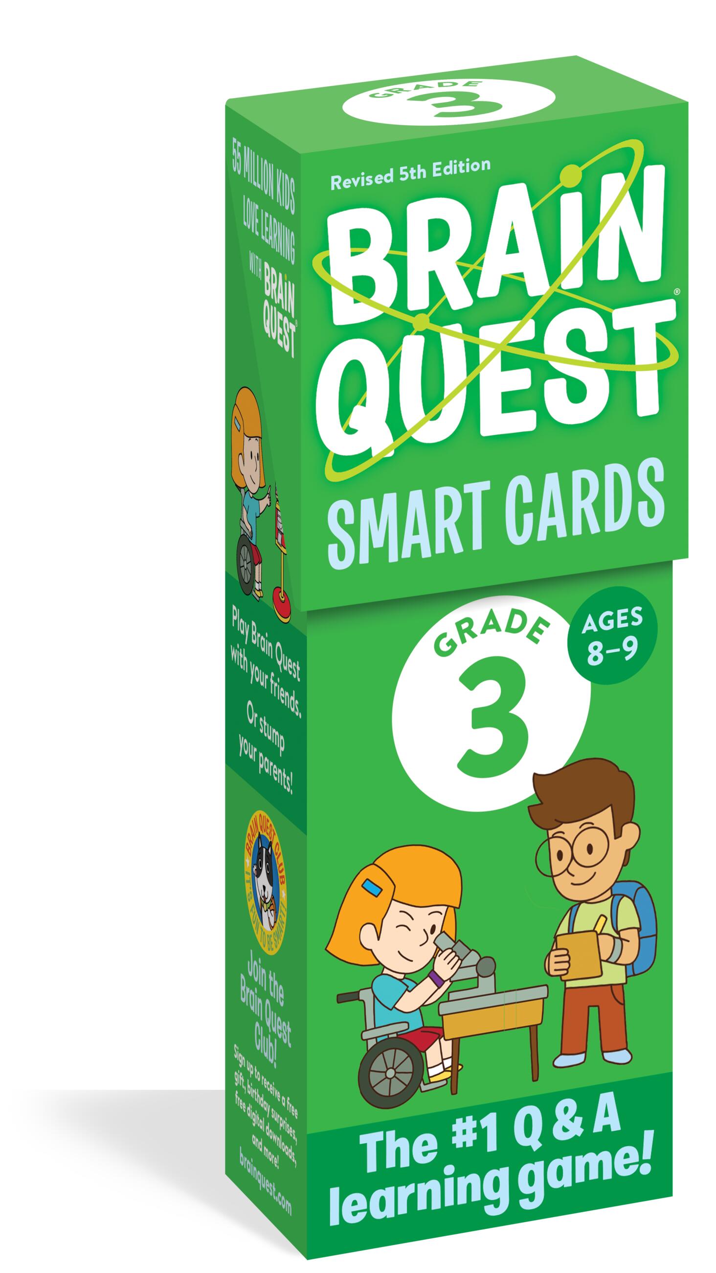 Brain Quest 3rd Grade Smart Cards Revised 5th Edition-Children’s / Teenage general interest: General knowledge and interesting facts-買書書 BuyBookBook
