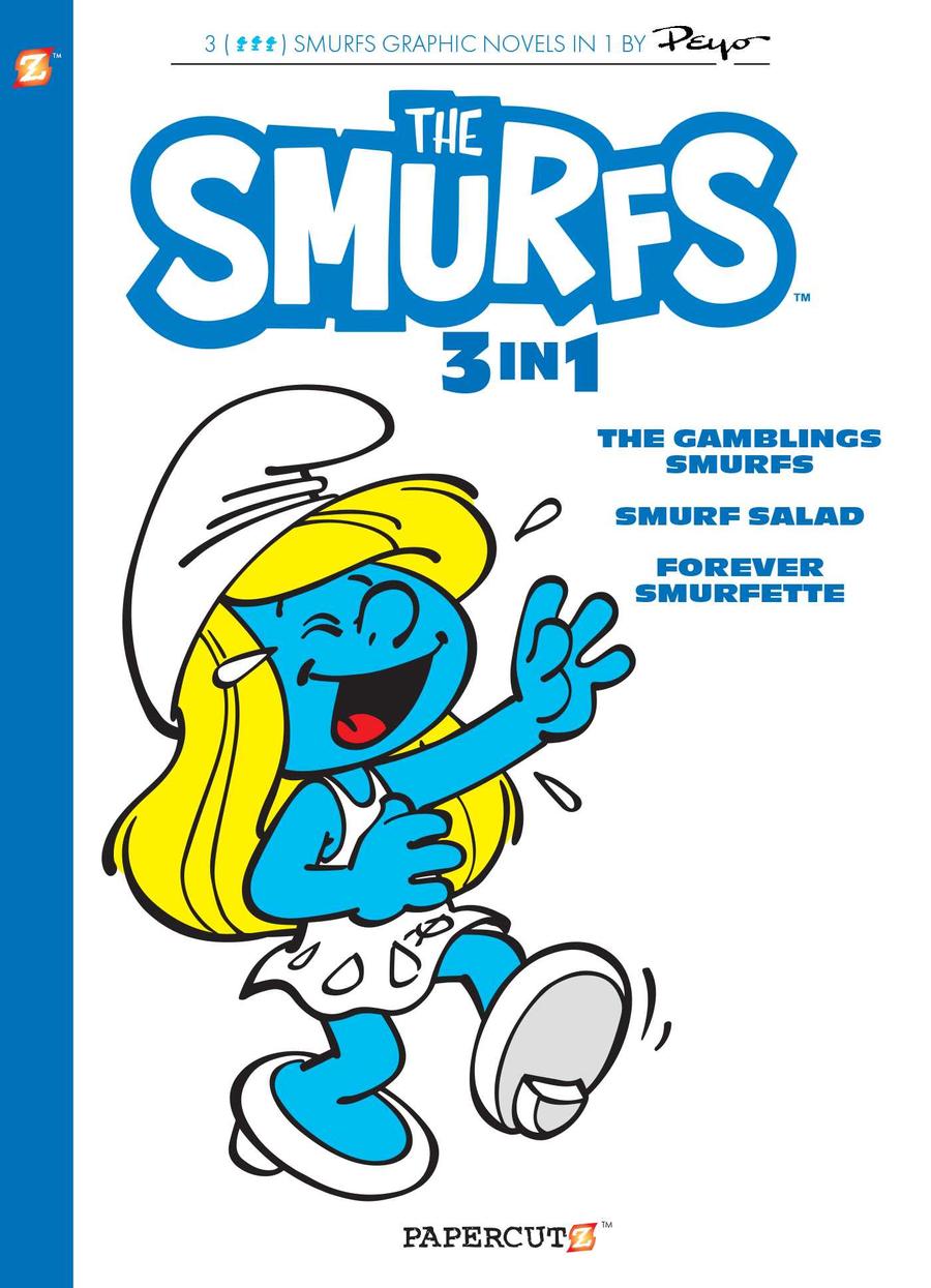 Smurfs 3 in 1 Vol. 9-Graphic novels/ Comic books/ Manga/ Cartoons-買書書 BuyBookBook
