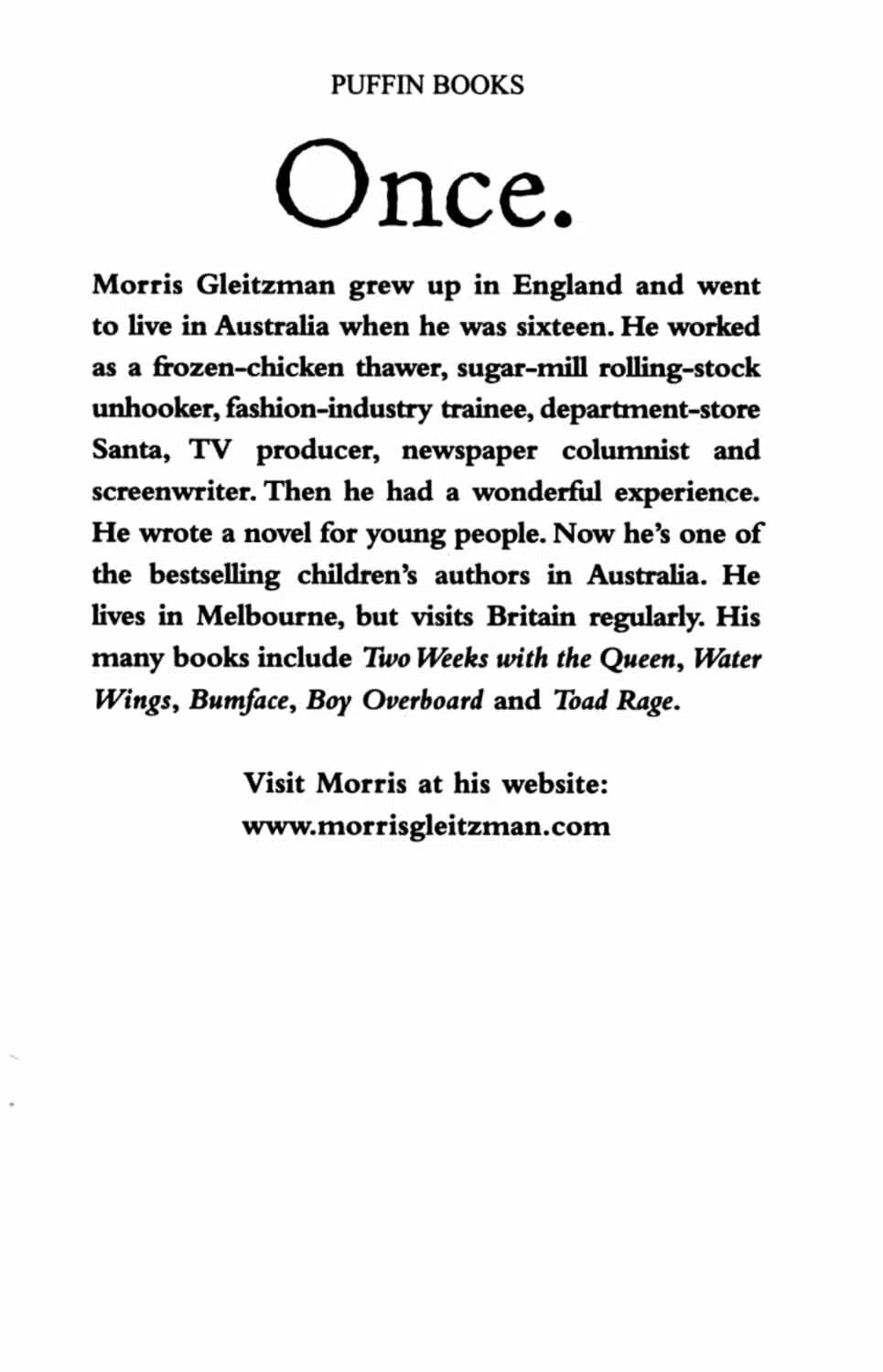 Once, The #01 (Morris Gleitzman) - 買書書 BuyBookBook