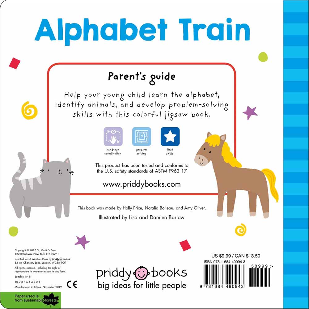 Puzzle and Play - Alphabet Train (Board Book) Priddy