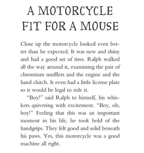 Ralph Mouse #01 - The Mouse and the Motorcycle (Beverly Cleary) - 買書書 BuyBookBook