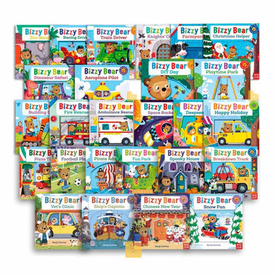Bizzy Bear Gigantic Bundle (26 Board Books with QR code Audio)-Nonfiction: 學前基礎 Preschool Basics-買書書 BuyBookBook