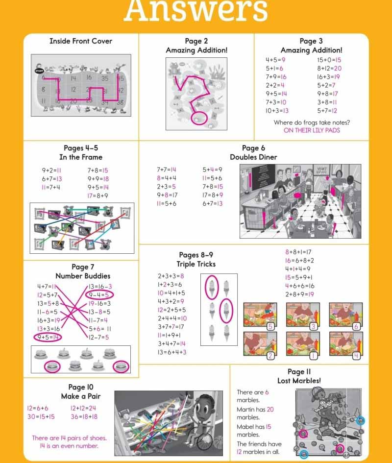 Second Grade Addition Learning Fun Workbook (Highlights)-Activity: 益智解謎 Puzzle & Quiz-買書書 BuyBookBook