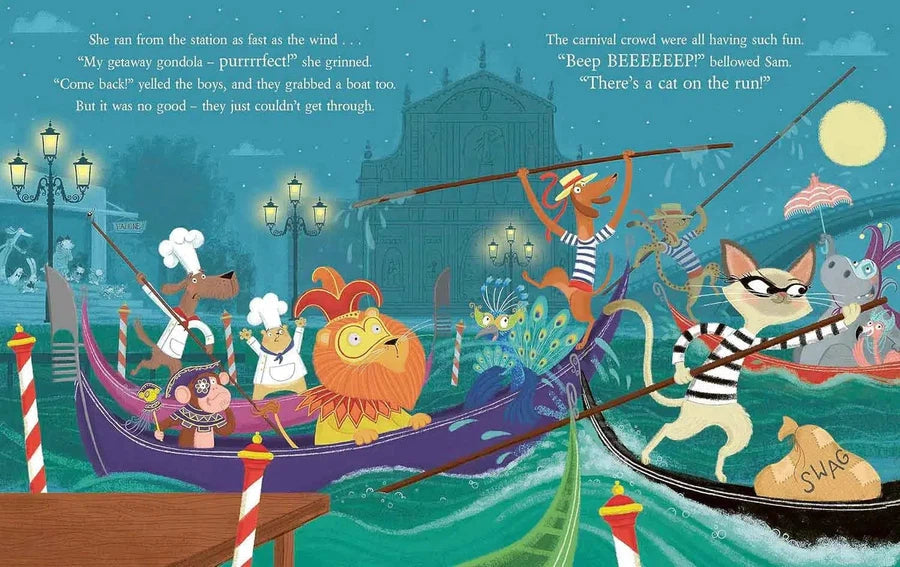 Shifty McGifty and Slippery Sam - Train Trouble (Tracey Corderoy) (Paperback with QR Code)(Nosy Crow)-Fiction: 兒童繪本 Picture Books-買書書 BuyBookBook