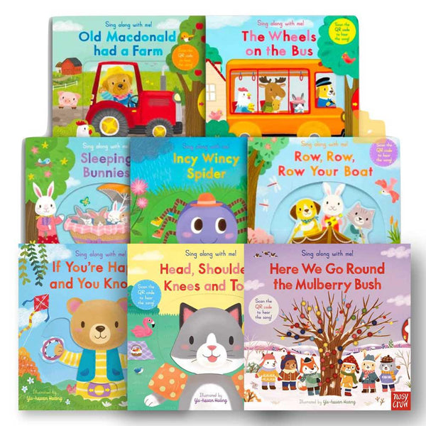 Sing Along With Me! Fun Bundle (Board books with QR Code)(Nosy Crow)-Nonfiction: 學前基礎 Preschool Basics-買書書 BuyBookBook