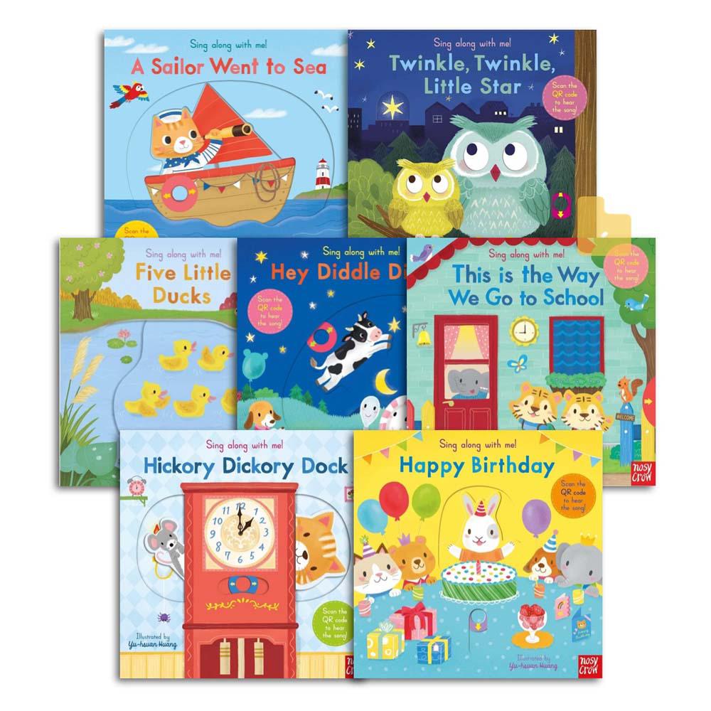 Sing Along With Me! Smart Bundle (7 Board books with QR code)(Nosy Crow) Nosy Crow