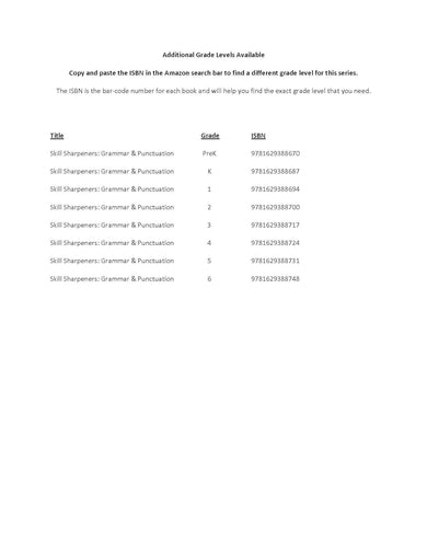 Skill Sharpeners: Grammar & Punctuation (Grade Prek) (Evan-Moor)-Activity: 學習補充 Learning & Supplemental-買書書 BuyBookBook