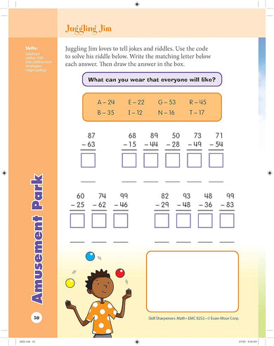 Skill Sharpeners: Math (Grade 2) (Evan-Moor)-Activity: 學習補充 Learning & Supplemental-買書書 BuyBookBook