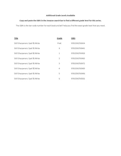 Skill Sharpeners: Spell & Write (Grade K) (Evan-Moor)-Activity: 學習補充 Learning & Supplemental-買書書 BuyBookBook