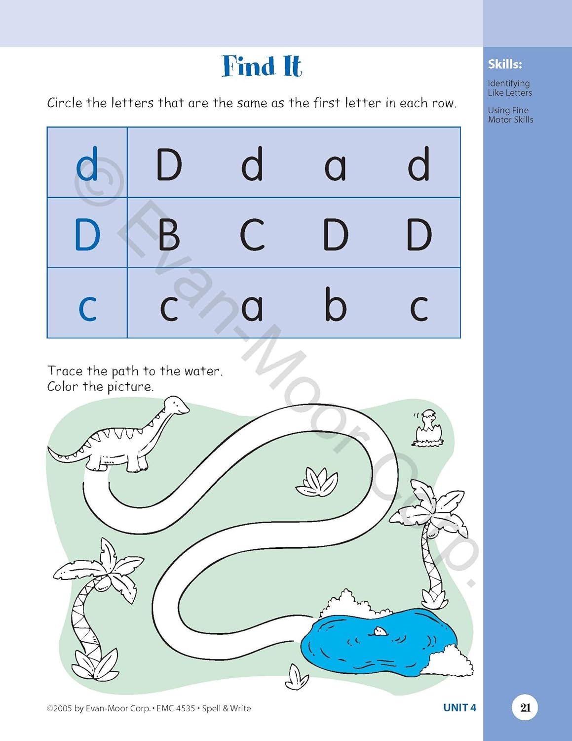 Skill Sharpeners: Spell & Write (Grade K) (Evan-Moor)-Activity: 學習補充 Learning & Supplemental-買書書 BuyBookBook