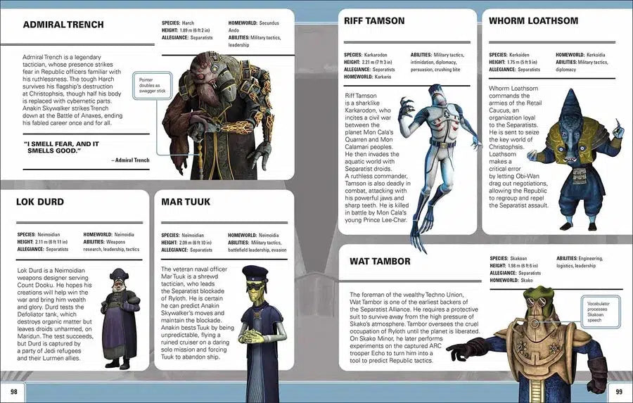 Star Wars - The Clone Wars Character Encyclopedia (Hardback) DK UK