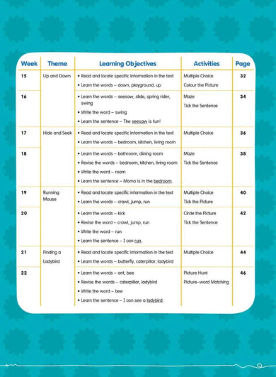 26週學前教育系列 - 幼兒英語 - 閱讀理解及寫作 (英式英語QR Code)-補充練習: 英文科 English-買書書 BuyBookBook