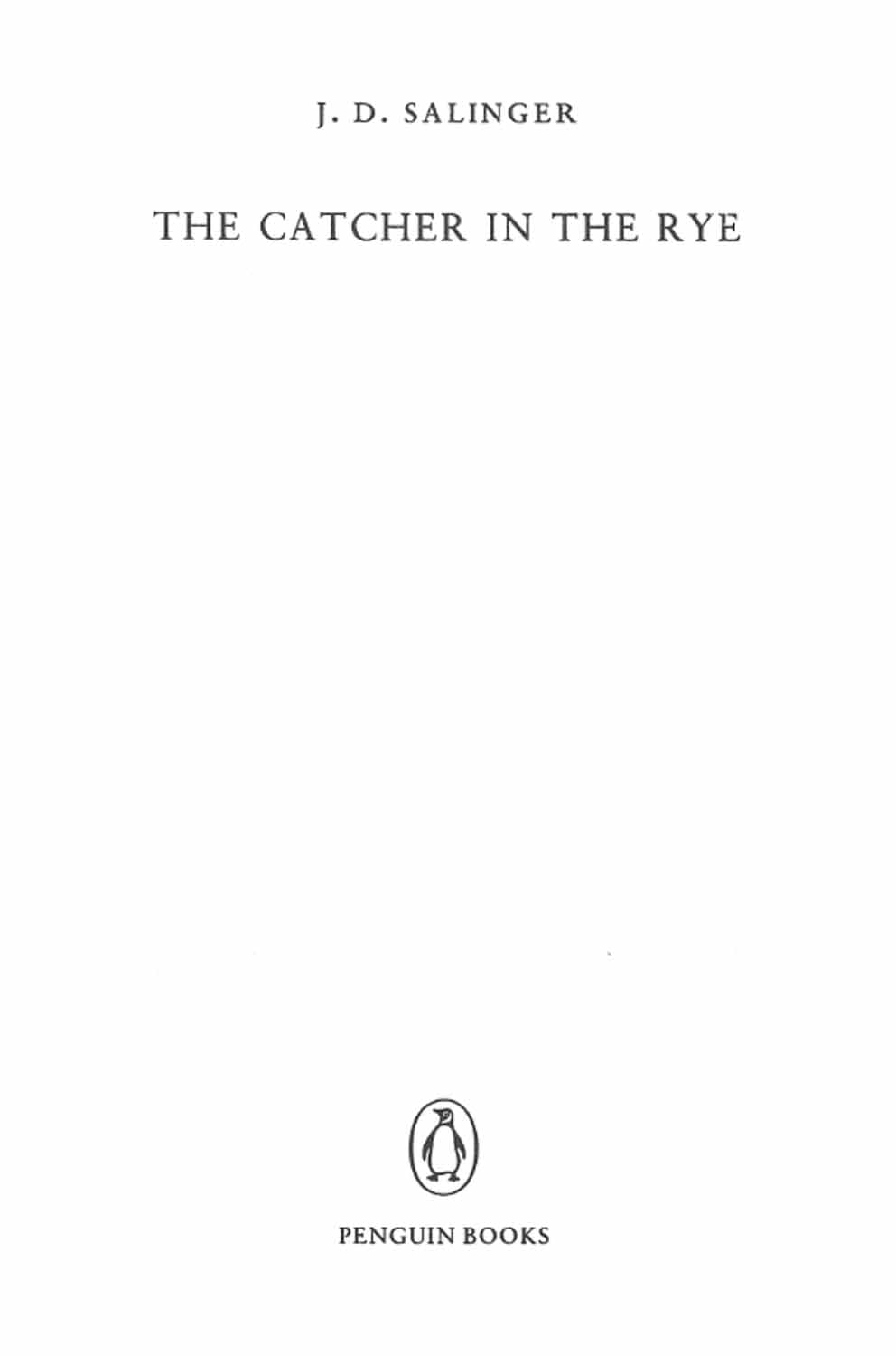 The Catcher in the Rye-Fiction: 劇情故事 General-買書書 BuyBookBook