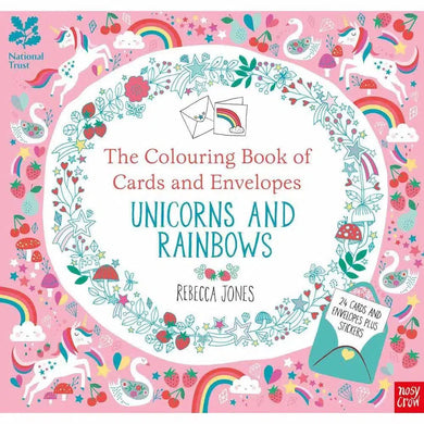 Colouring Book of Cards and Envelopes, The Unicorns and Rainbows Nosy Crow