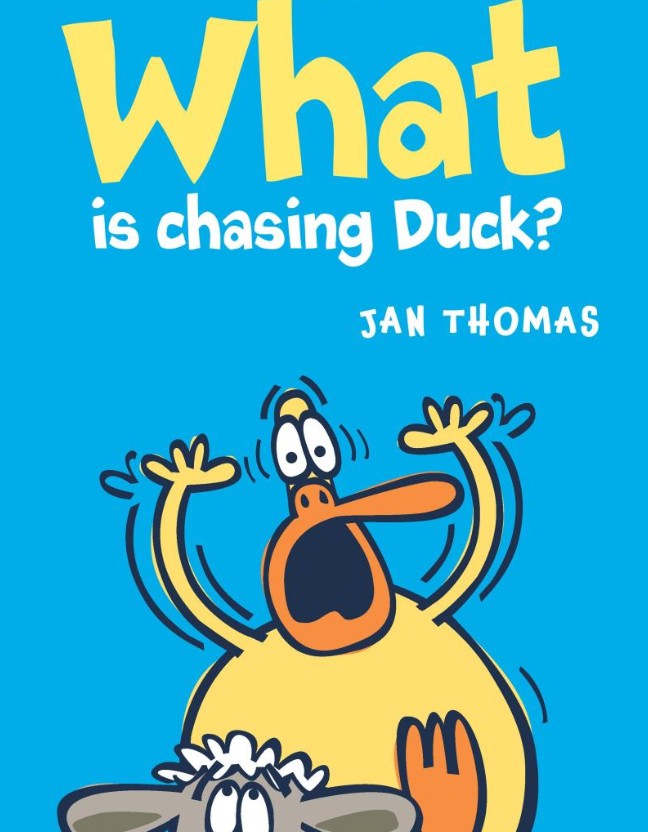 The Giggle Gang #01 What Is Chasing Duck? (Jan Thomas)-Fiction: 兒童繪本 Picture Books-買書書 BuyBookBook