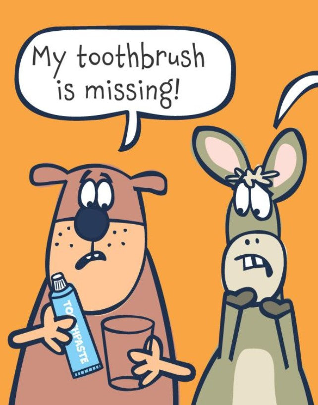 The Giggle Gang #04 My Toothbrush Is Missing (Jan Thomas)-Fiction: 兒童繪本 Picture Books-買書書 BuyBookBook