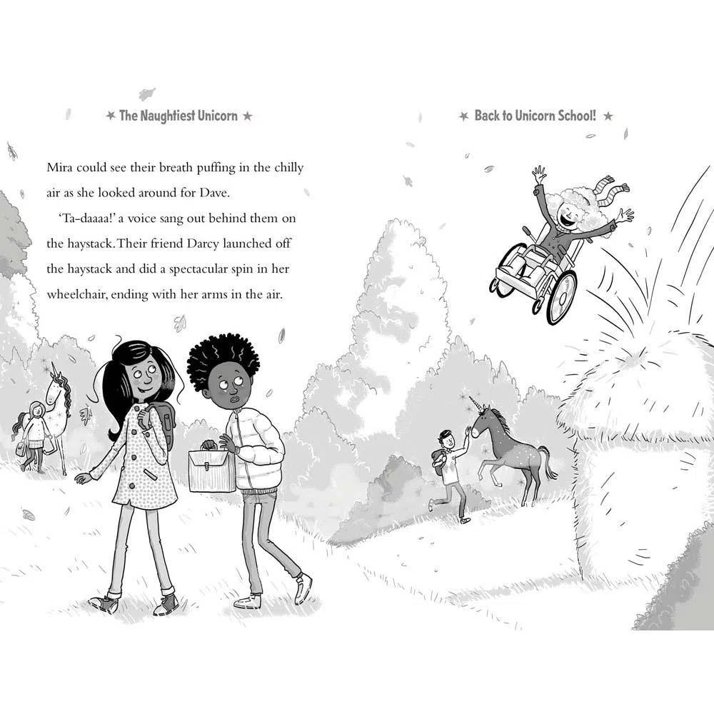 Naughtiest Unicorn #03, The- and the School Disco (Paperback) (UK)(aka Dave the Unicorn) (Pip Bird) Harpercollins (UK)