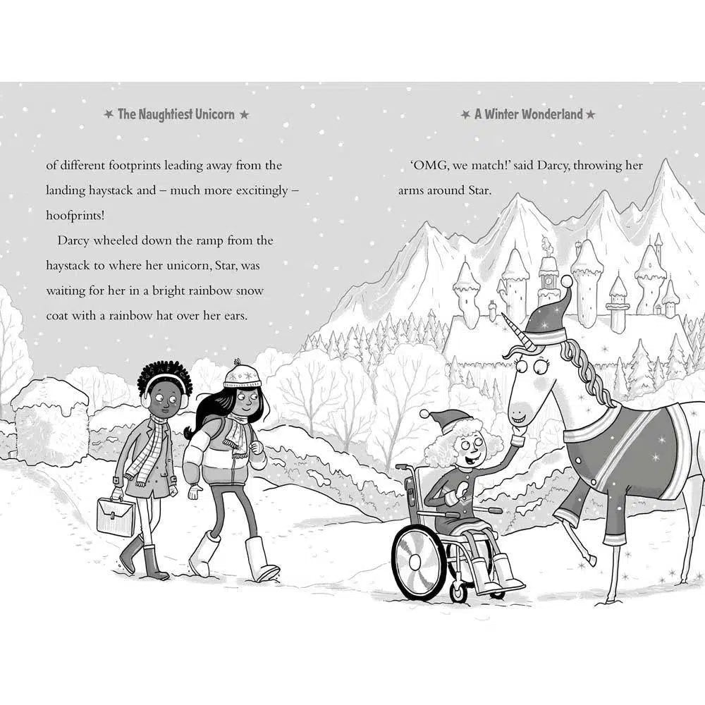 Naughtiest Unicorn #04, The at Christmas (Paperback)(UK)(aka Dave the Unicorn)(Pip Bird) Harpercollins (UK)