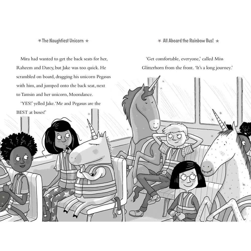 Naughtiest Unicorn #05, The - On a School Trip (Paperback) (UK)(aka Dave the Unicorn)(Pip Bird) Harpercollins (UK)