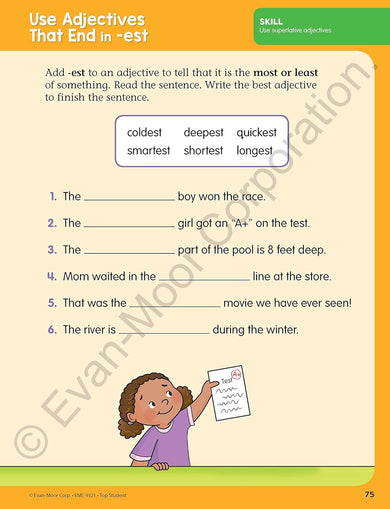 Top Student: Grade 1 Workbook (Evan-Moor)-Activity: 學習補充 Learning & Supplemental-買書書 BuyBookBook