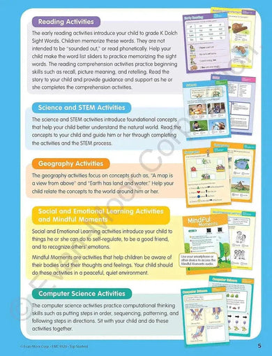 Top Student: Kindergarten Workbook (Grade K) (Evan-Moor)-Activity: 學習補充 Learning & Supplemental-買書書 BuyBookBook