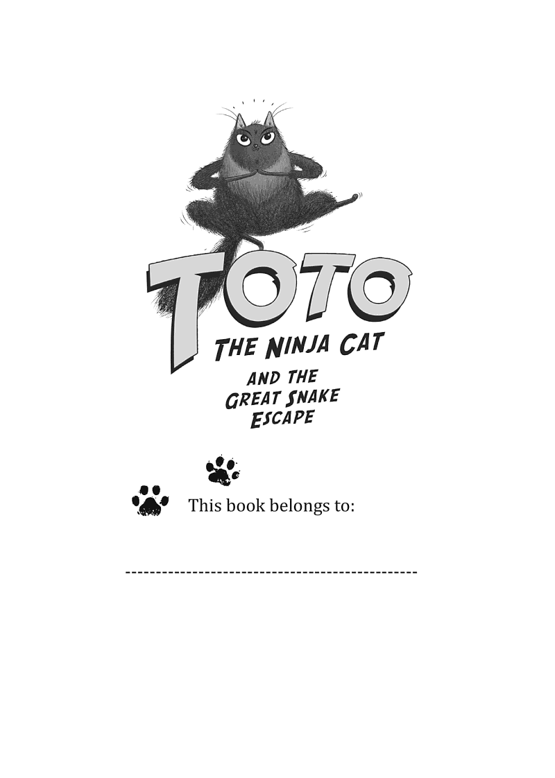 Toto the Ninja Cat #01 and the Great Snake Escape (Dermot O'Leary)-Fiction: 歷險科幻 Adventure & Science Fiction-買書書 BuyBookBook