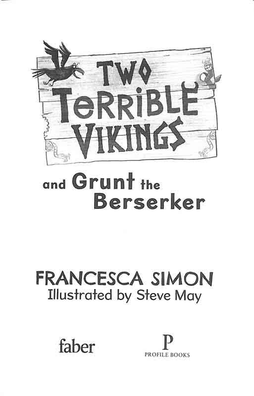 Two Terrible Vikings #02, Grunt the Berserker (Francesca Simon)-Fiction: 橋樑章節 Early Readers-買書書 BuyBookBook