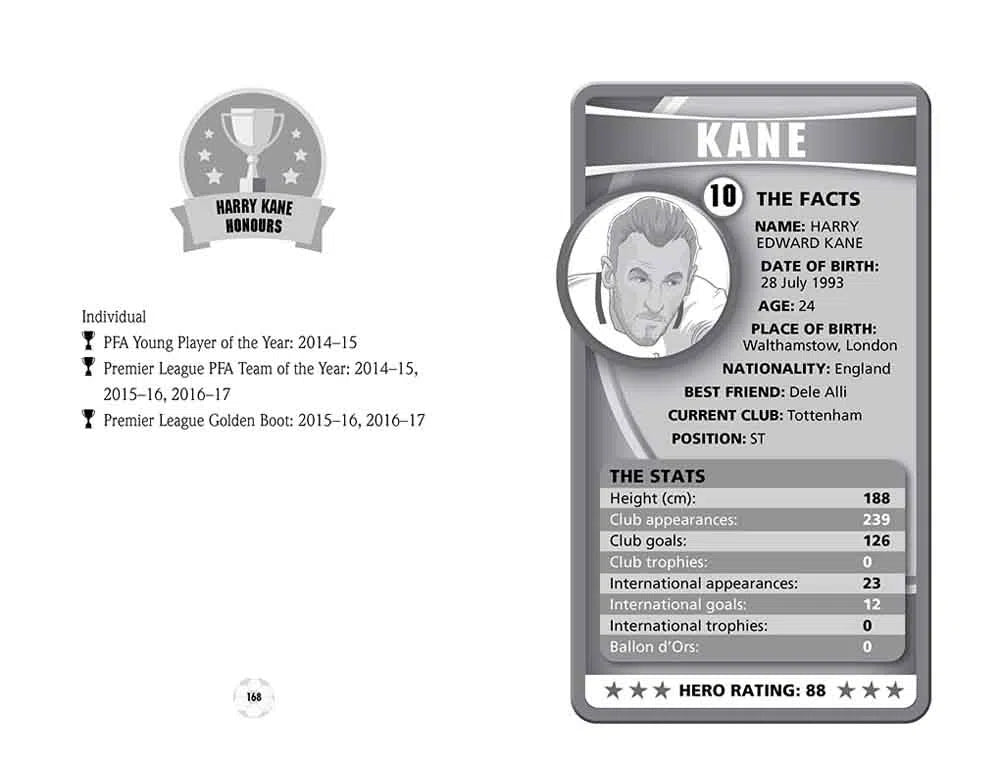 Ultimate Football Heroes - Kane (Matt & Tom Oldfield)-Nonfiction: 人物傳記 Biography-買書書 BuyBookBook