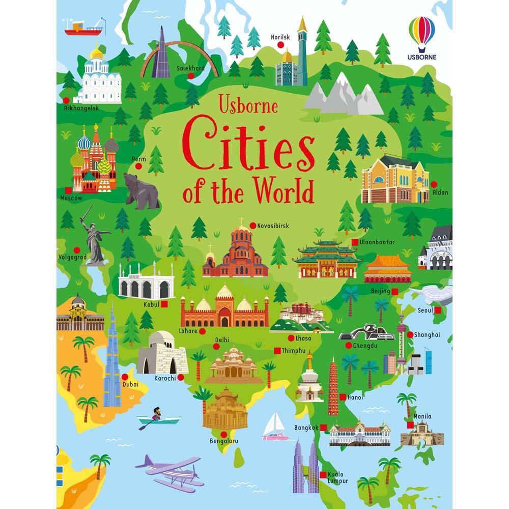 Cities of the World (Usborne Book and Jigsaw) (300 pcs) Usborne