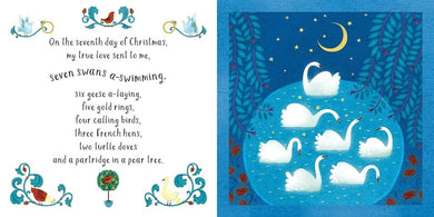 Usborne Little Board Books - The Twelve Days of Christmas (Violeta Dabija)-Fiction: 兒童繪本 Picture Books-買書書 BuyBookBook
