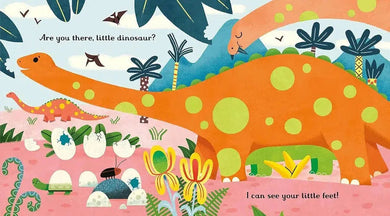 Usborne Little Peep-Through Books: Are You There Little Dinosaur? (Sam Taplin)-Nonfiction: 學前基礎 Preschool Basics-買書書 BuyBookBook