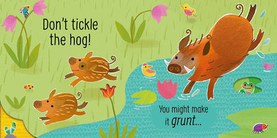 Usborne Touchy-Feely Sounds: Don't Tickle the Gorilla! (Sam Taplin)-Nonfiction: 學前基礎 Preschool Basics-買書書 BuyBookBook
