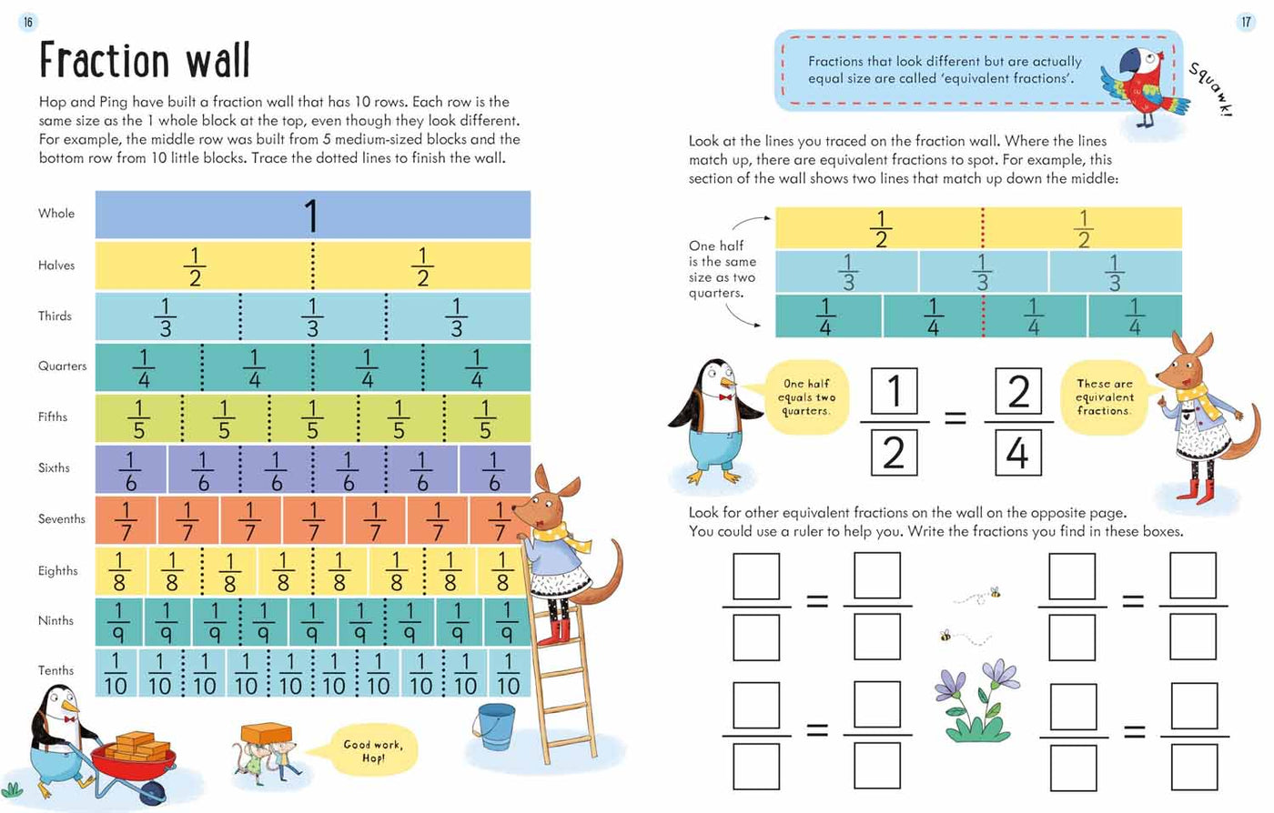 Usborne Workbooks Fractions (Age 7-8) Usborne