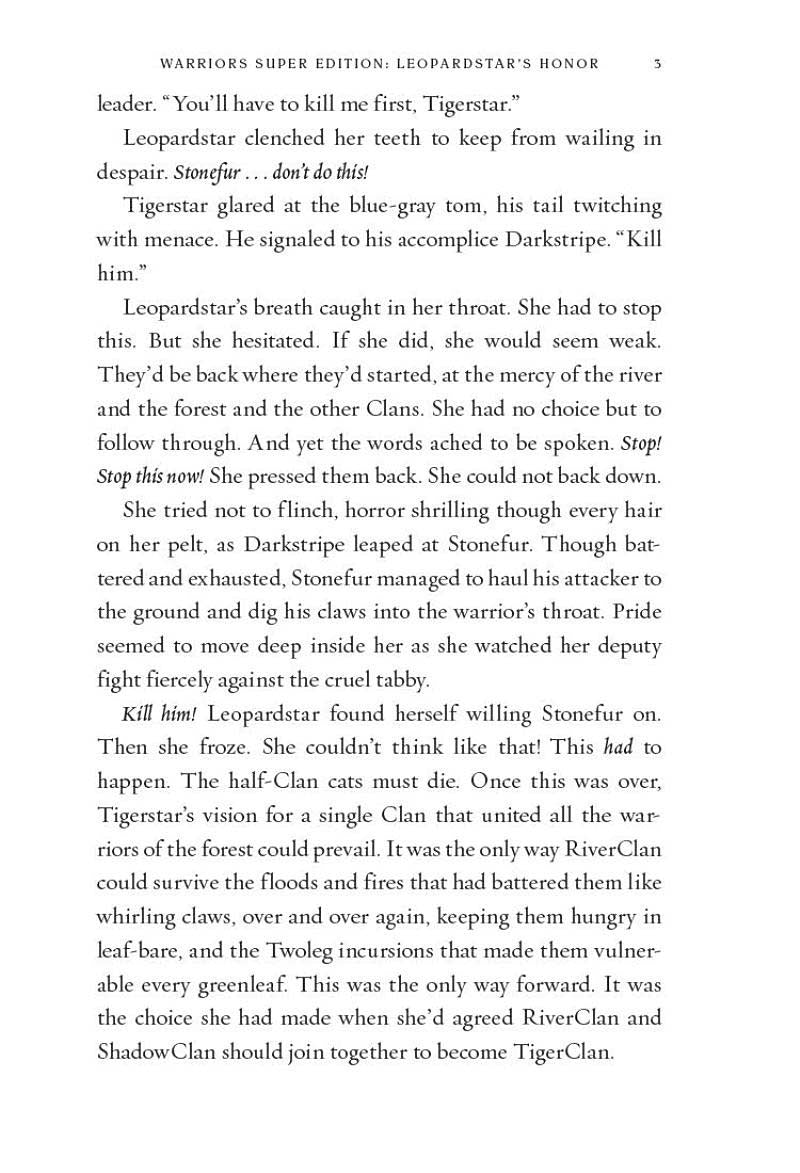 Warriors Super Edition #14 Leopardstar's Honor (Erin Hunter)-Fiction: 歷險科幻 Adventure & Science Fiction-買書書 BuyBookBook