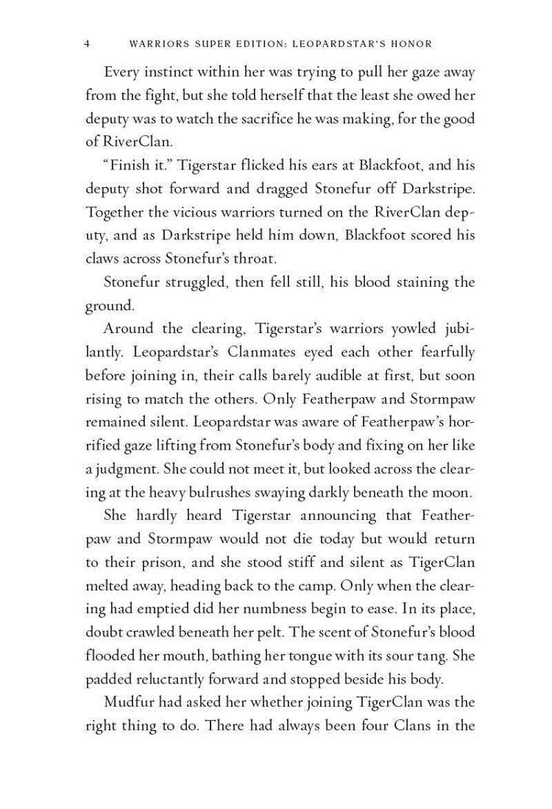 Warriors Super Edition #14 Leopardstar's Honor (Erin Hunter)-Fiction: 歷險科幻 Adventure & Science Fiction-買書書 BuyBookBook