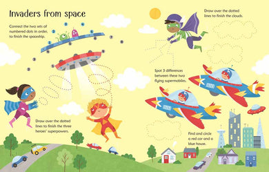 Wipe-Clean Superhero Activities Usborne