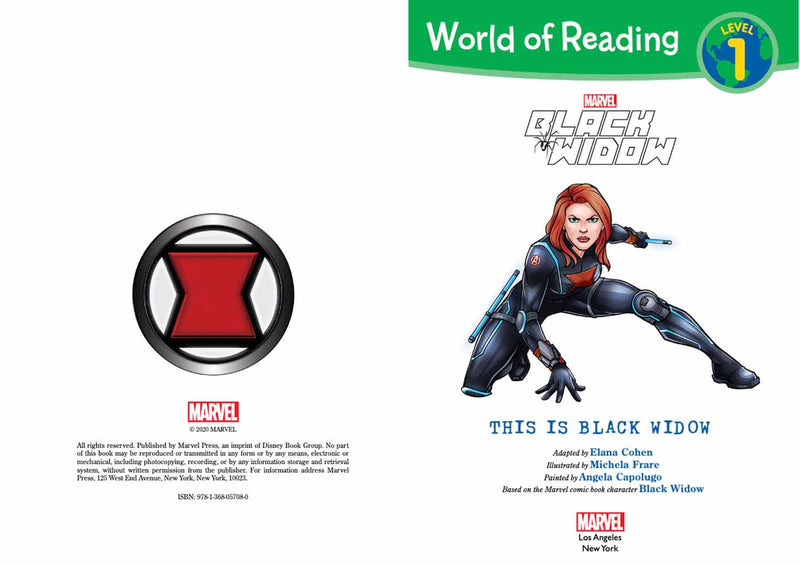 World of Reading: This Is Black Widow (Marvel)-Fiction: 歷險科幻 Adventure & Science Fiction-買書書 BuyBookBook