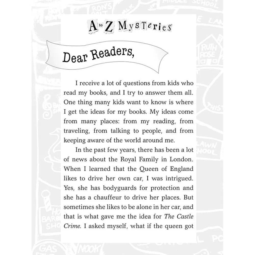 A to Z Mysteries Super Edition #06 The Castle Crime PRHUS