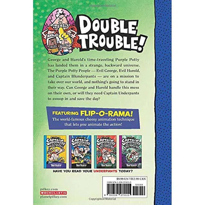 Captain Underpants #08 and the Preposterous Plight of the Purple Potty People Color (Hardback) (Dav Pilkey) Scholastic