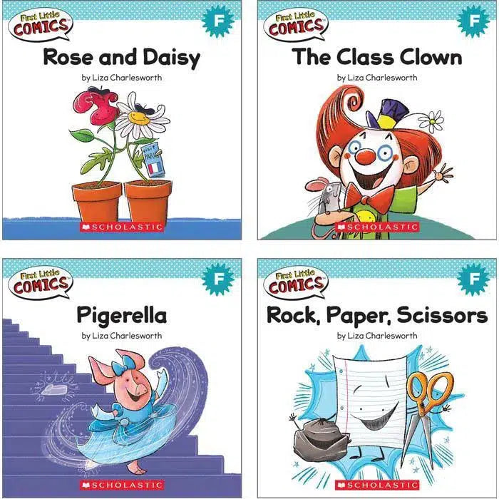 First Little Comics Guided Reading Lv E & F (16 book + 1 CD) Scholastic