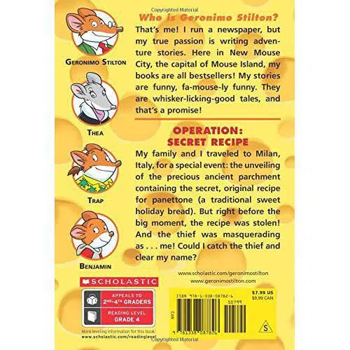 Geronimo Stilton #66 Operation Secret Recipe Scholastic