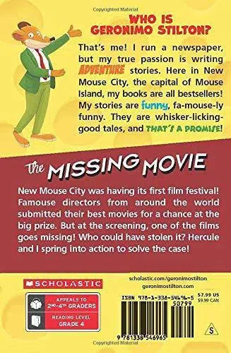 Geronimo Stilton #73 The Missing Movie Scholastic