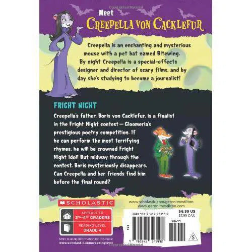 Geronimo Stilton Creepella Von Cacklefur #05 Fright Night Scholastic