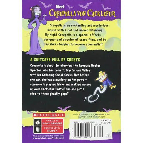 Geronimo Stilton Creepella Von Cacklefur #07 A Suitcase Full of Ghosts Scholastic