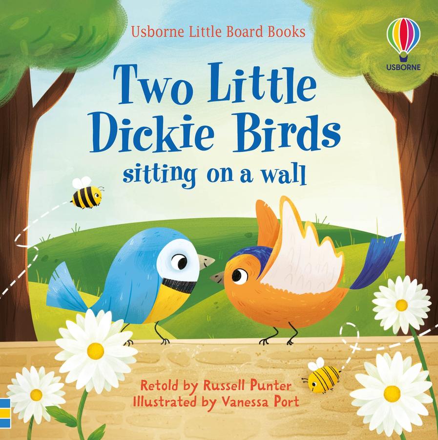 Two Little Dickie Birds sitting on a wall