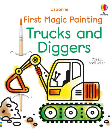 First Magic Painting Trucks and Diggers-Children’s interactive and activity books and kits-買書書 BuyBookBook
