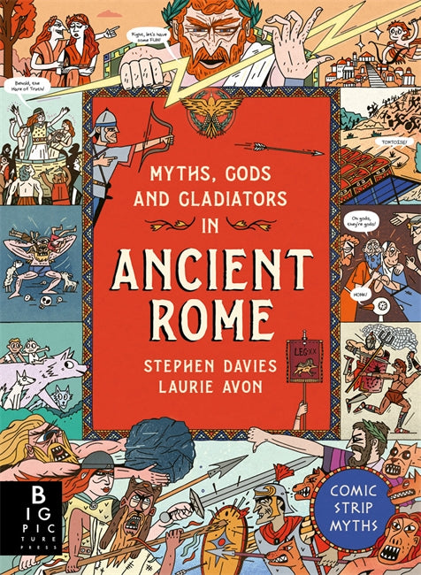 Comic Strip Myths: Myths, Gods and Gladiators in Ancient Rome-Children’s / Teenage general interest: Humour and jokes-買書書 BuyBookBook