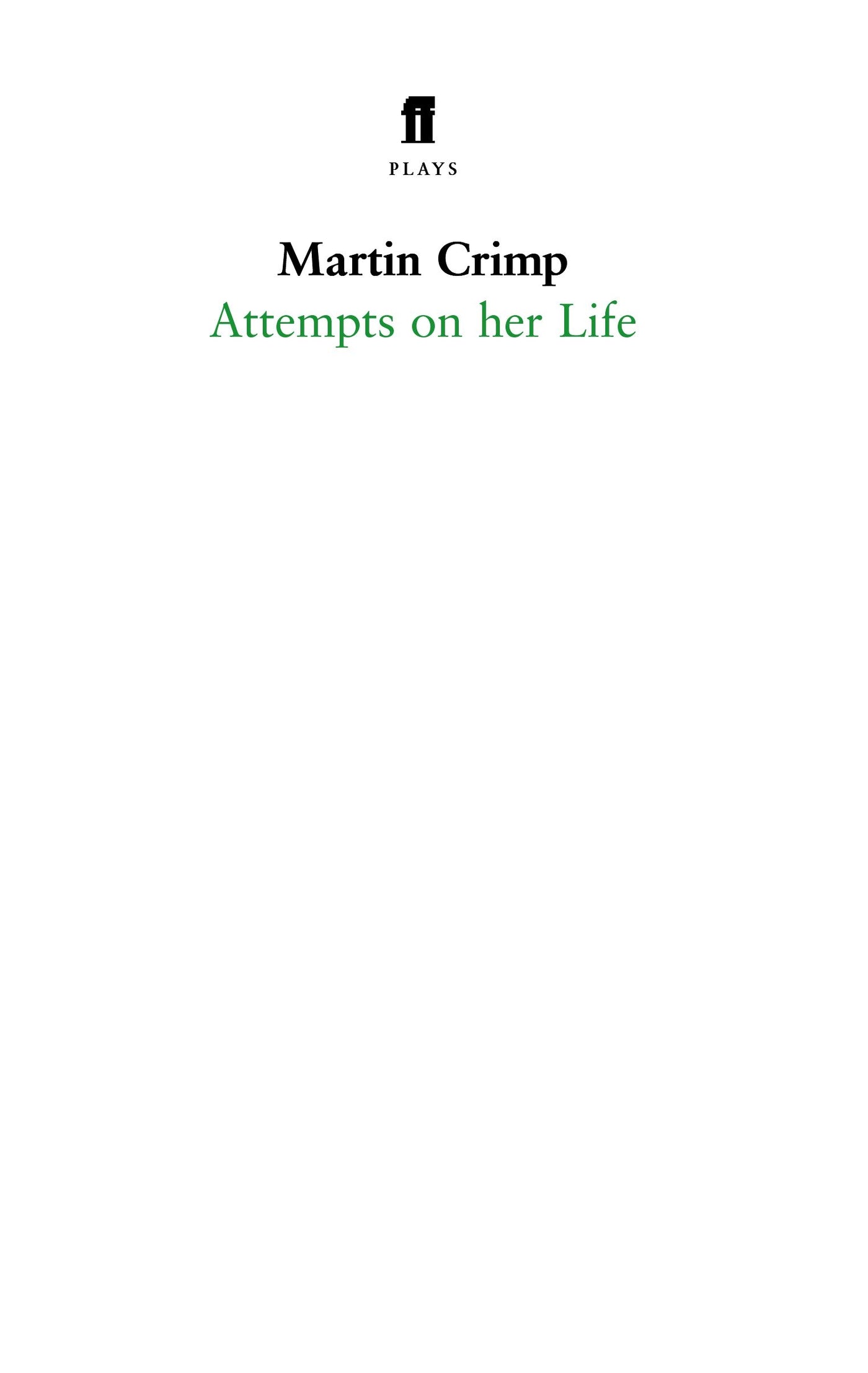 Attempts on Her Life-Plays/ playscripts-買書書 BuyBookBook