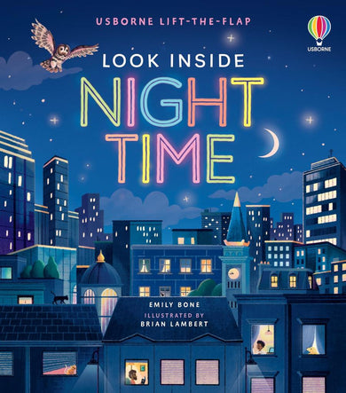 Look Inside Night Time-Children’s interactive and activity books and kits-買書書 BuyBookBook