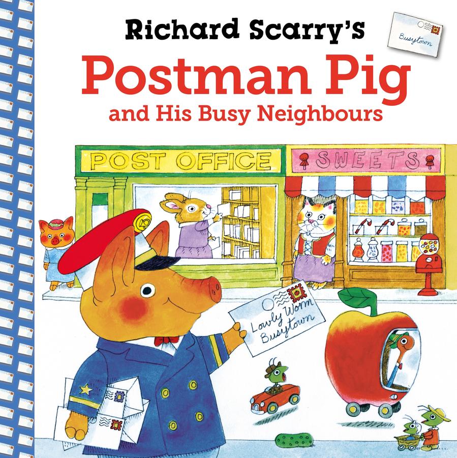 Richard Scarry's Postman Pig and His Busy Neighbours-Children’s picture books-買書書 BuyBookBook